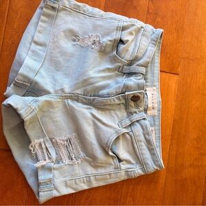 PacSun Light Wash Distressed Jean Shorts